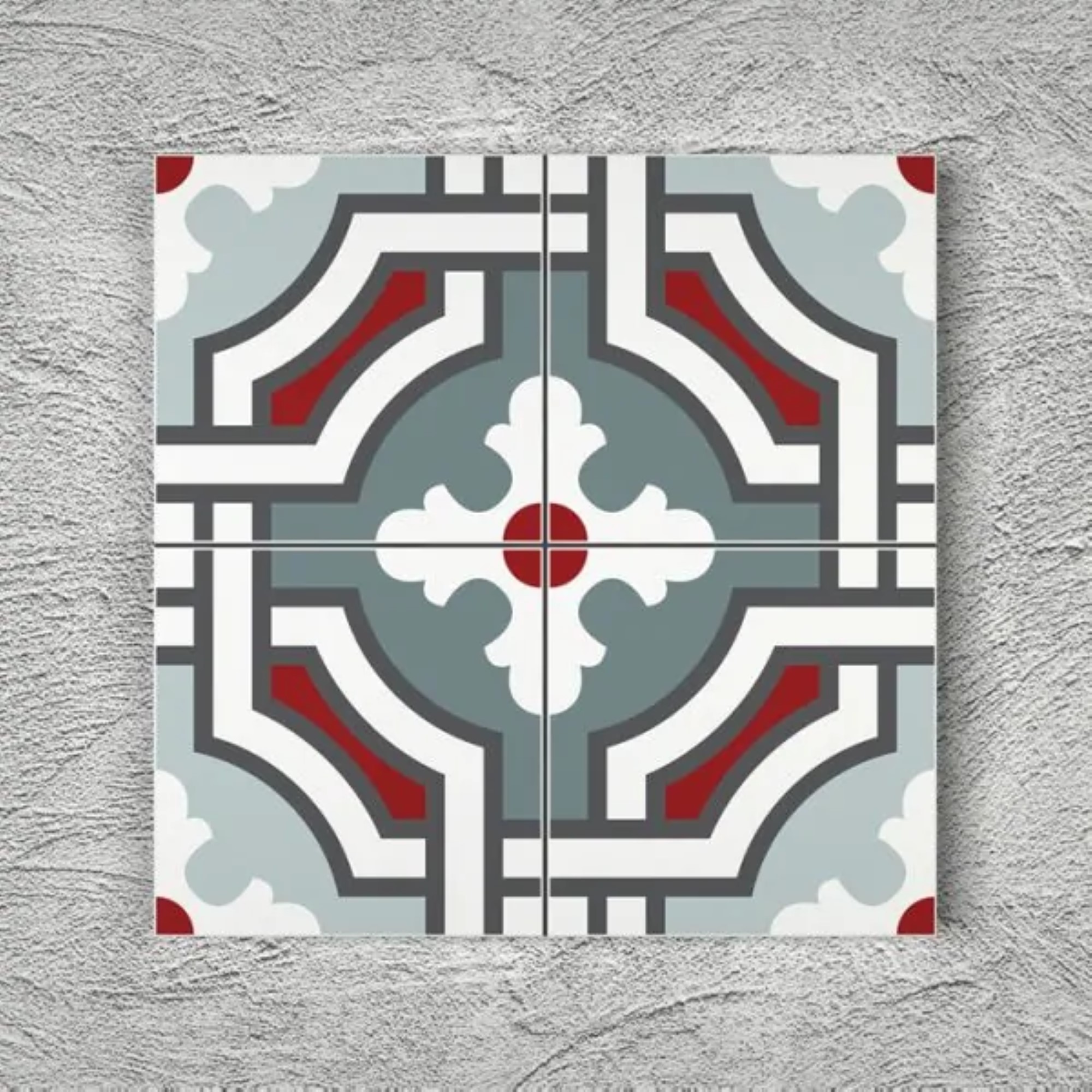 20x20 cm Çini Yer Karosu Y-51